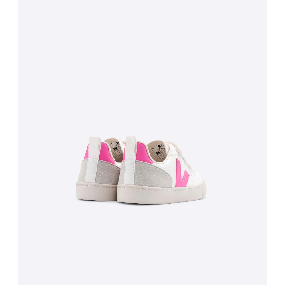 Veja V-10 CWL Schoenen Kinderen White/Pink | BE 786UZG